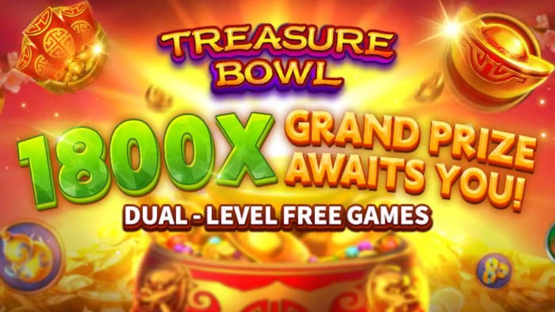 Multiplicadores Treasure Bowl fp5 - 7777x Máximo com Tigela Dourada